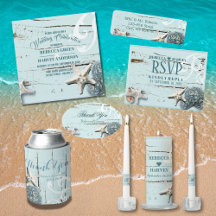 nautical coastal Seashells beach wedding 