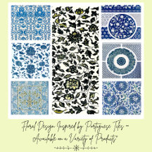 Floral Design Inspired by Portuguese Tiles 