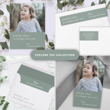 Holiday Cheer & Happy New Year   Grayish Green