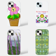 iPhone Cases With Botanical Floral Plant Designs  