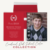 Graduation School Colors Cardinal Red
