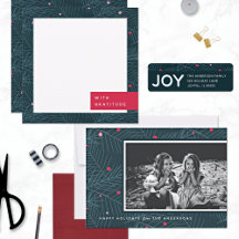 Holiday Spruce Modern Custom Cards and Gifts
