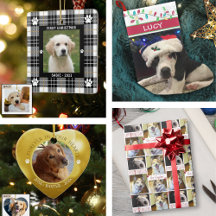 Dog Christmas Ornaments, Stockings & Giftwrap