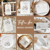Fall in Love White Pumpkin Bridal Shower