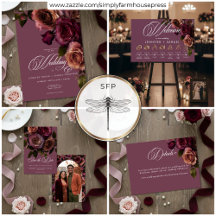 Elegant Moody Soft Rust & Burgundy Floral Wedding