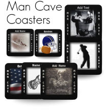 Man Cave Coasters and Lights
