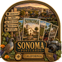 Sonoma California Postcards/Gifts
