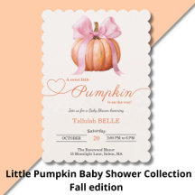 Little Pumpkin Baby Shower Collection   Fall Girl