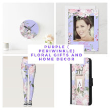Purple ( Periwinkle)  Floral Gifts and Home Decor 