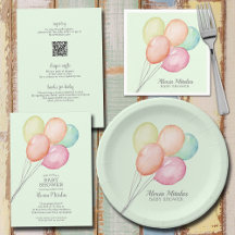 PASTEL BALLOONS BABY SHOWER COLLECTION