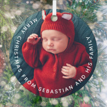 Baby's first Christmas Holiday Accents