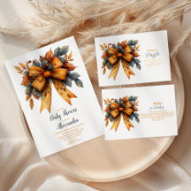 Fall Bow Girl Baby Shower