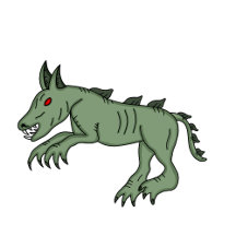 Hand drawn Chupacabra