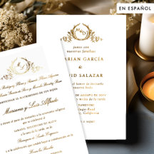 Elegant Wedding Invitations in Spanish