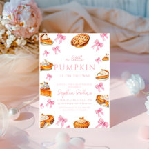 Coquette Cutie Pie Sweet Pink Bow Baby Shower