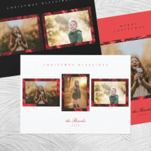 Elegant Poinsettia Christmas Stationery