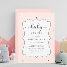 Pastel Polka Dot Baby Shower Collection