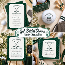 Golf Bridal Shower Party Supplies