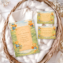 Classic Nursery Sports Bears Baby Shower