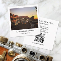 Unique Modern Photo Business Card