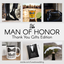Man of Honor Thank You Gifts