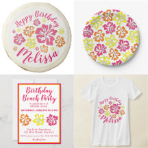 Hawaiian Hibiscus Flowers Party Collection