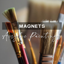 Magnets Of Acrylic Paintings
