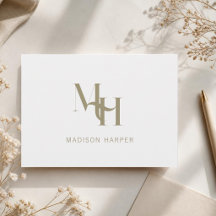 Elegant monogram initials