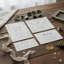 Wedding Suite: Invitations & Thank You Cards