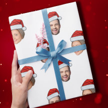 Santa Hat Personalized Face 2 Photo Christmas
