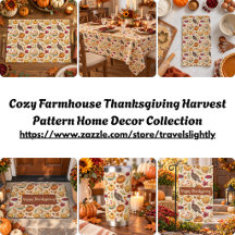 Cozy Farmhouse Thanksgiving Harvest Pattern