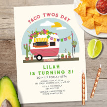 "Taco Bout A Baby" Taco Truck Baby Shower - Pink