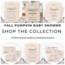 Fall Pumpkin Baby Shower Collection