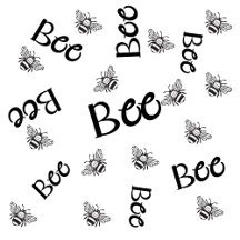 bees patterns flying all over