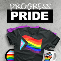 PROGRESS PRIDE Gifts from LGBTShirts.com