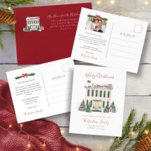 Classic House Holiday Moving Cards and Postcards