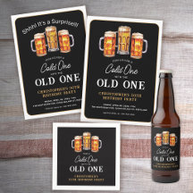 Have A Cold One With The Old One 50th Birthday 