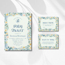 Dusty Blue Floral