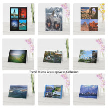 Travel Theme Greeting Cards