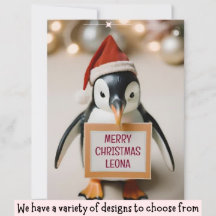 Novelty Personalized Christmas Holiday Cards