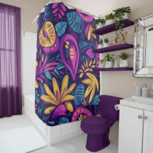 Floral Boho Colorful Bathroom