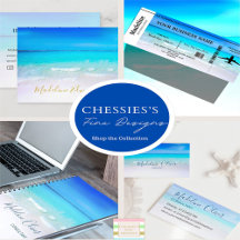 Beach Images Business Cards and Office Accessory