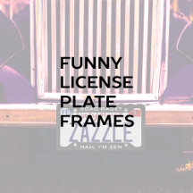 Funny License Plate Frames