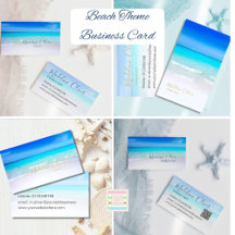 Beach Theme Business Card 