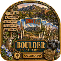 Boulder Colorado Postcards/Gifts