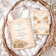 A New Chapter Vintage Books Baby Shower