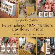 Personalised MOM Mothers Day flower Photo