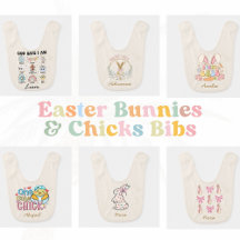 Easter Bunnies & Chicks Bibs