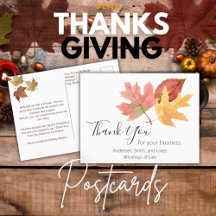 Thanksgiving Cards for Business