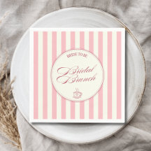 Bridal Brunch Pink Stripe Collection